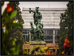 Poznań, Rzeźba, Uwolnienie Andromedy przez Perseusza, Pomnik, Park Wilsona